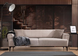 Atelier Del Sofa Hamlet Sofá-Cama de 3 Plazas Beige